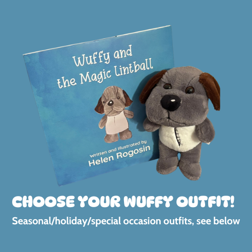 Wuffy and the Magic Lintball and Dressed Wuffy Plush - Book 1 Dressed Gift Set