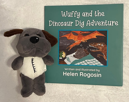 Wuffy and the Dinosaur Dig Adventure and Plush - Book 2 Gift Set